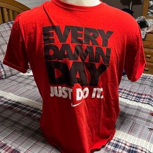 Nike Men’s XL Red “Every Damn Day” T-Shirt **Discontinued**